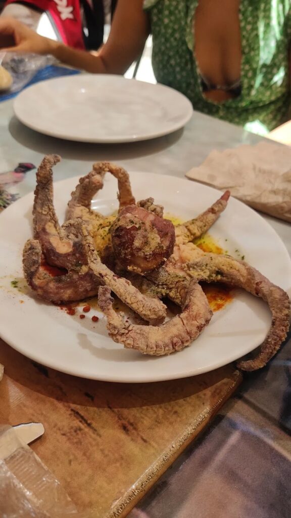 Pulpo frito